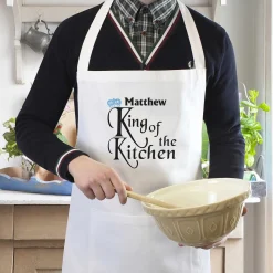 Personalised King Of The Kitchen Apron>Temptation Gifts Best Sale