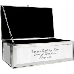 Personalised Mirrored Jewellery Box><noscript><img width=