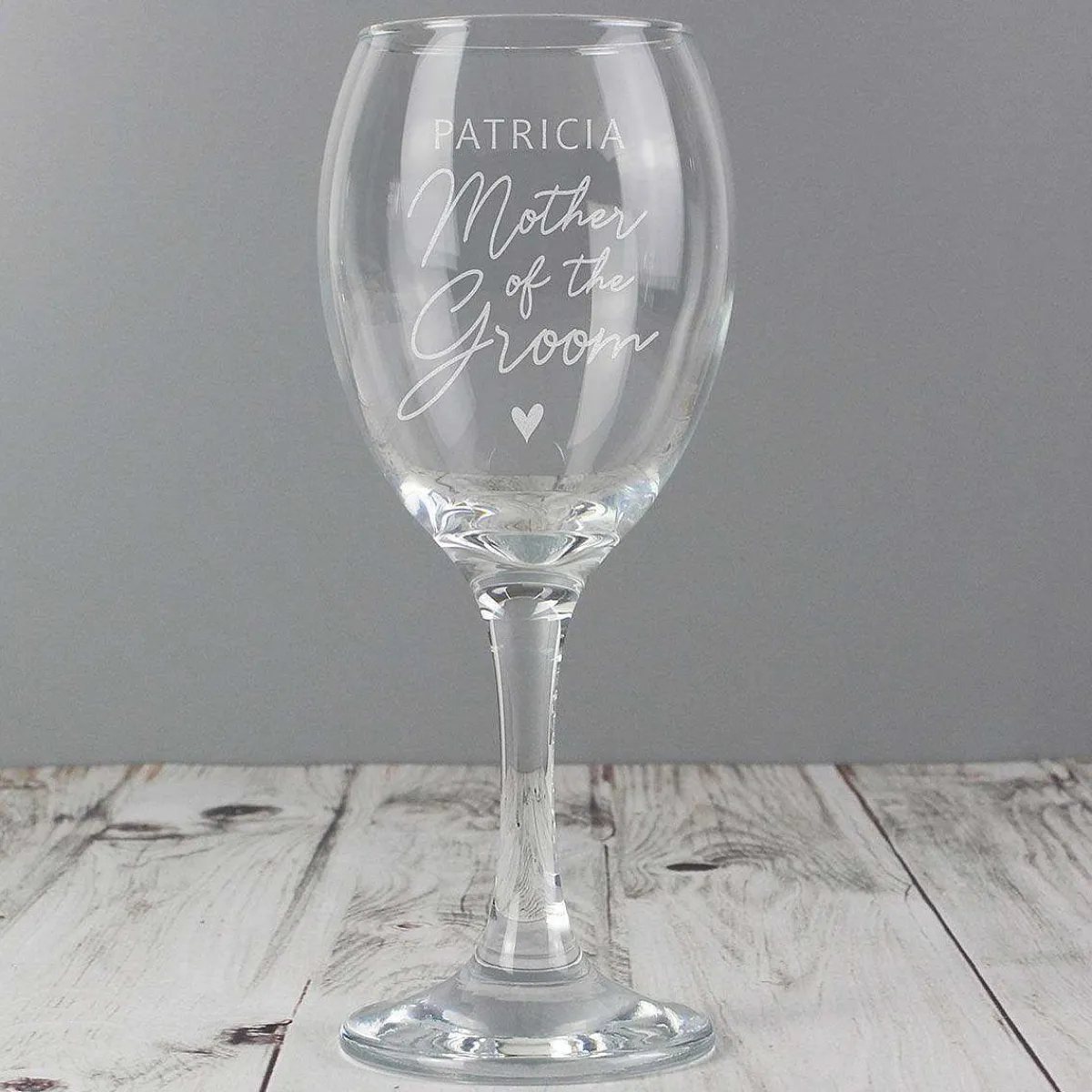 Personalised Mother Of The Groom Wine Glass>Temptation Gifts Outlet