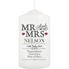 Personalised Mr And Mrs Candle>Temptation Gifts Clearance