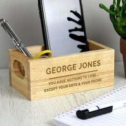 Personalised Name & Message Mini Wooden Crate><noscript><img width=