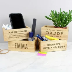 Personalised Name Mini Wooden Crate>Temptation Gifts Discount