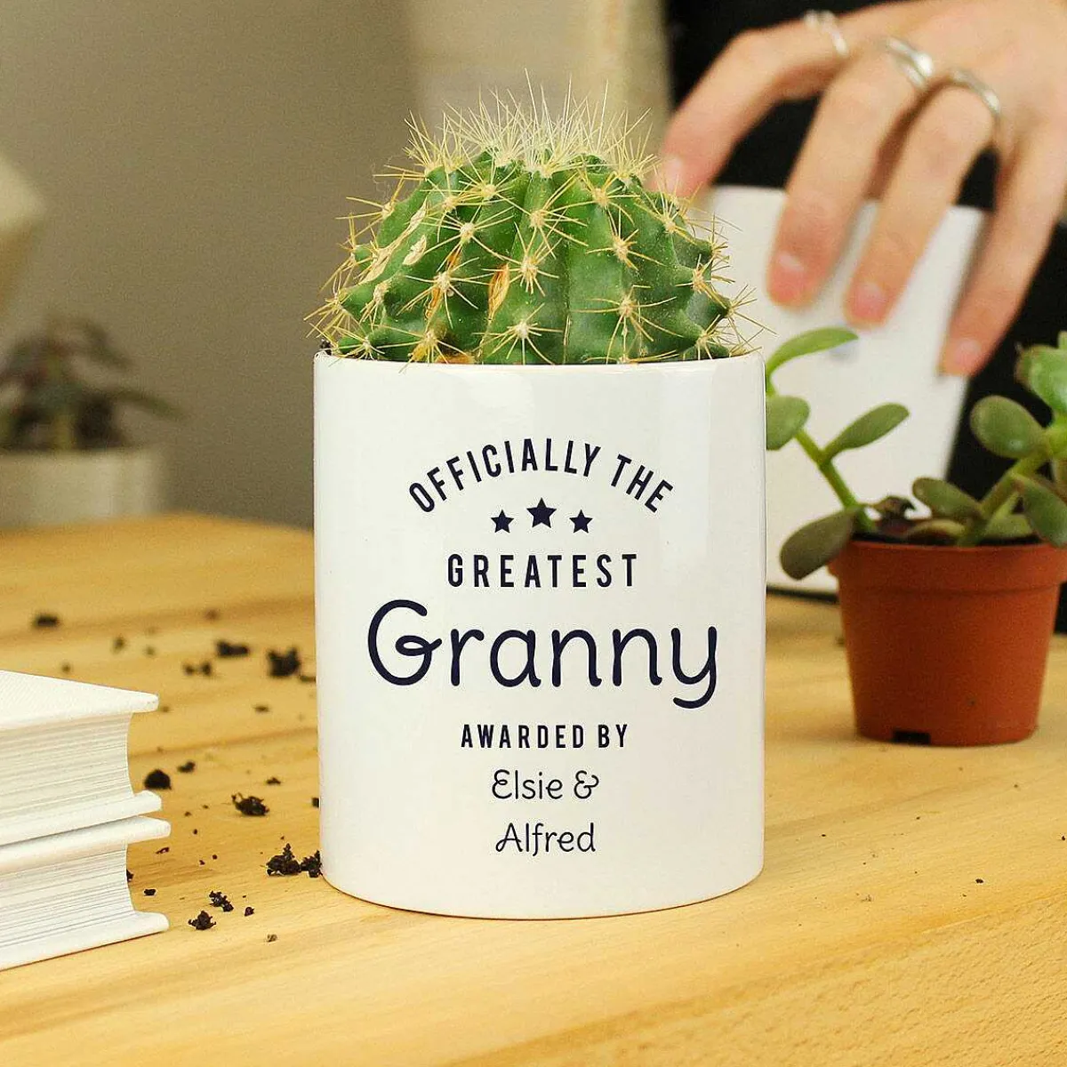 Personalised 'Officially The Greatest' Ceramic Storage Pot>Temptation Gifts Cheap