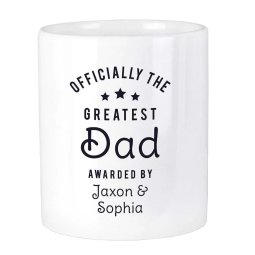 Personalised 'Officially The Greatest' Ceramic Storage Pot>Temptation Gifts Cheap