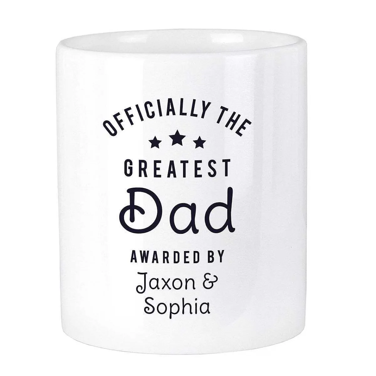 Personalised 'Officially The Greatest' Ceramic Storage Pot>Temptation Gifts Cheap