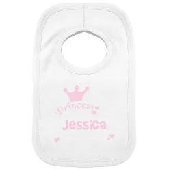 Personalised Princess Baby Bib>Temptation Gifts Clearance