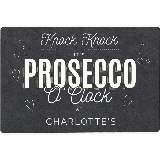 Personalised Prosecco Metal Sign>Temptation Gifts Discount