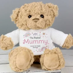 Personalised Rainbows & Sunshine Teddy Bear><noscript><img width=