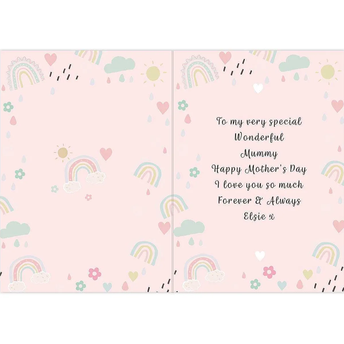 Personalised Rainbows & Sunshine Card>Temptation Gifts Store