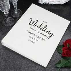 Personalised Rustic Wedding Traditional Album><noscript><img width=