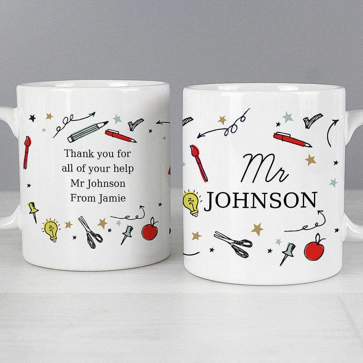 Personalised School Teachers Mug>Temptation Gifts Best