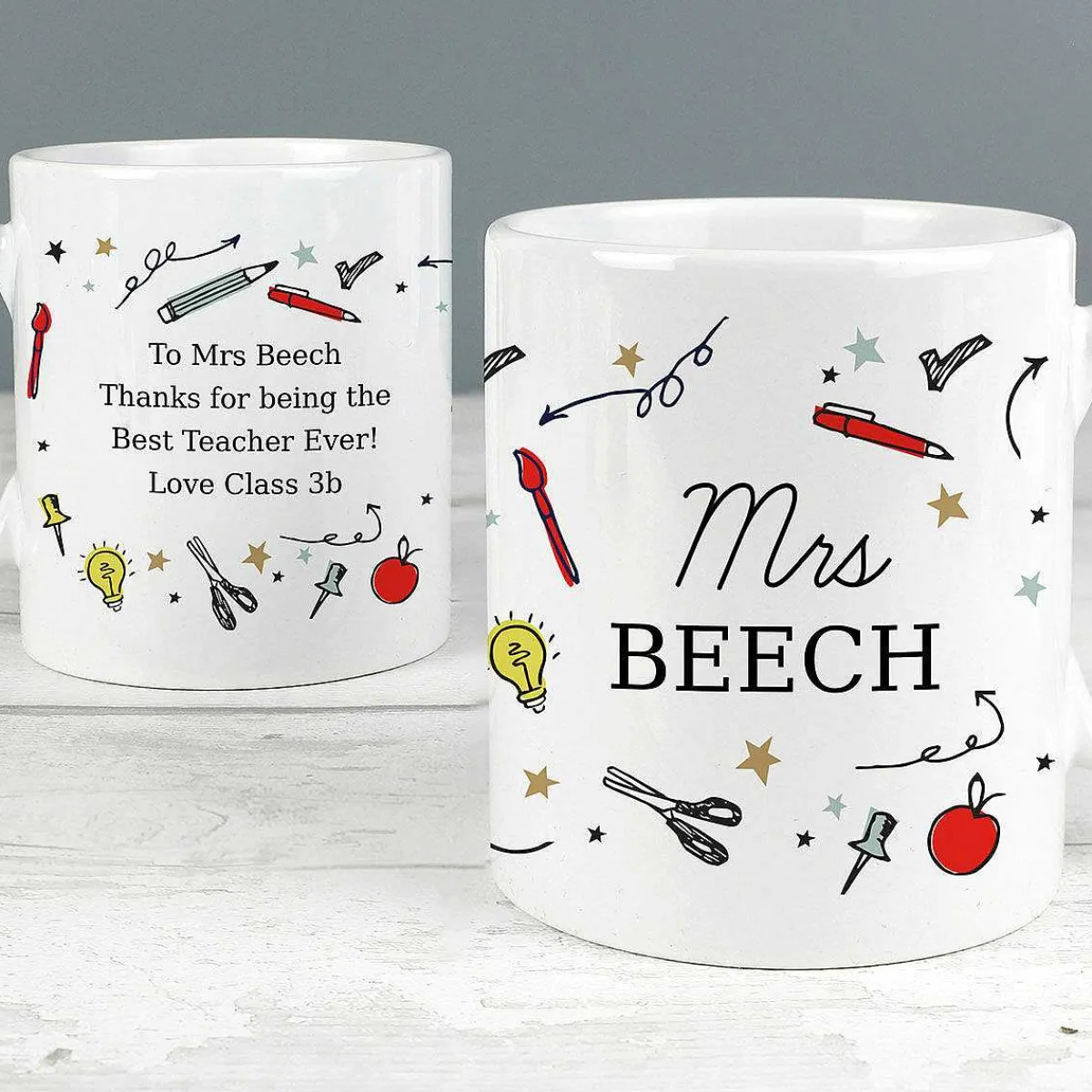 Personalised School Teachers Mug>Temptation Gifts Best
