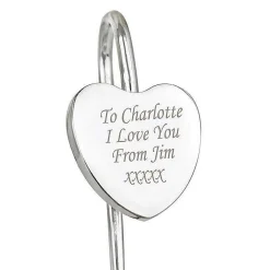 Personalised Silver Heart Bookmark>Temptation Gifts Clearance