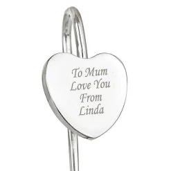 Personalised Silver Heart Bookmark><noscript><img width=