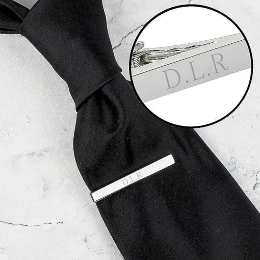 Personalised Silver Plated Tie Clip>Temptation Gifts Flash Sale