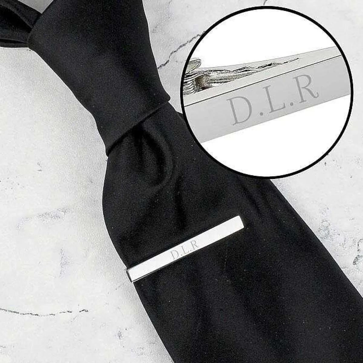 Personalised Silver Plated Tie Clip>Temptation Gifts Flash Sale