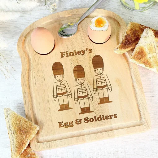 Personalised Soldiers Egg & Toast Board>Temptation Gifts Discount