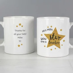 Personalised Star Teacher's Mug><noscript><img width=
