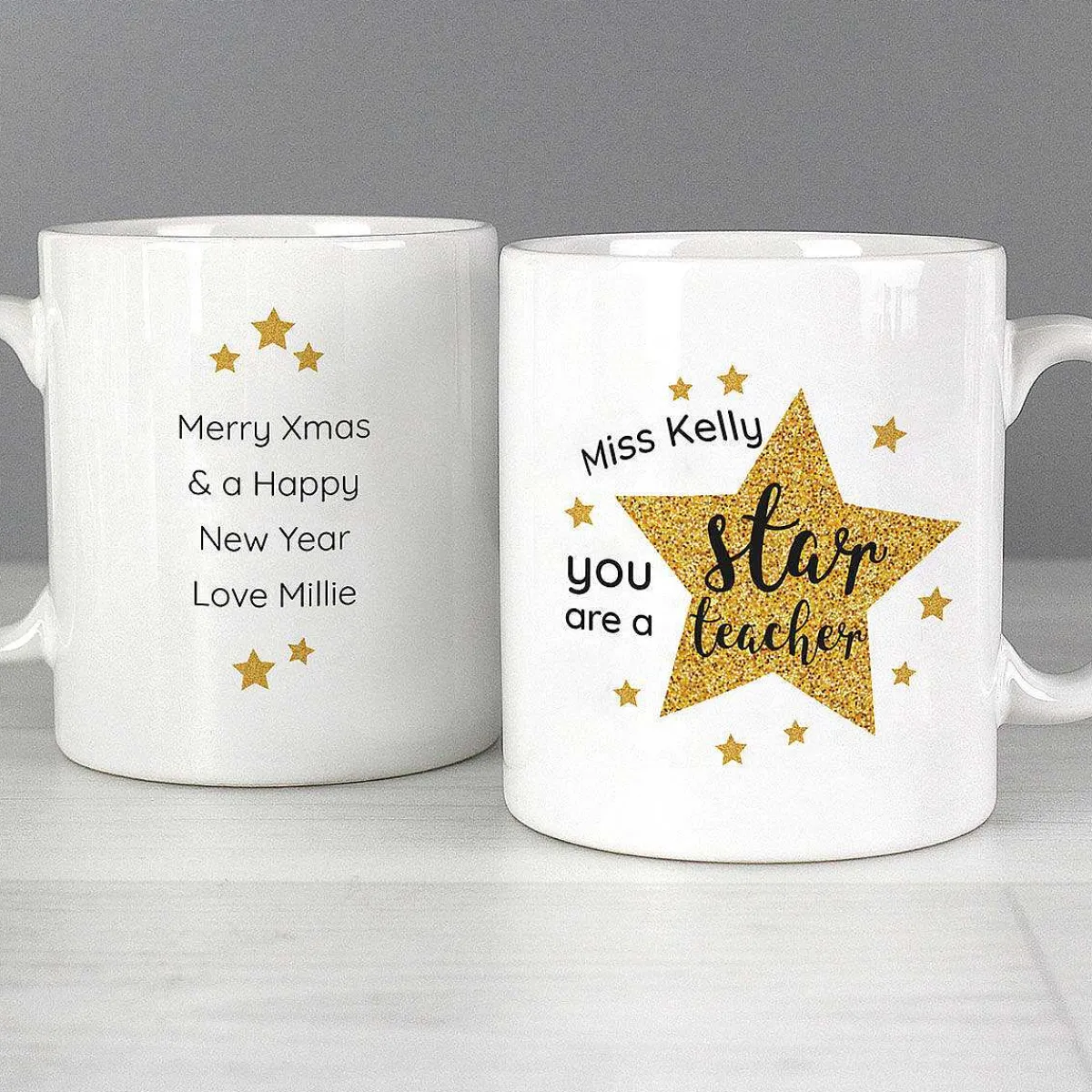 Personalised Star Teacher's Mug>Temptation Gifts Shop