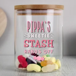 Personalised Sweetie Stash Jar><noscript><img width=
