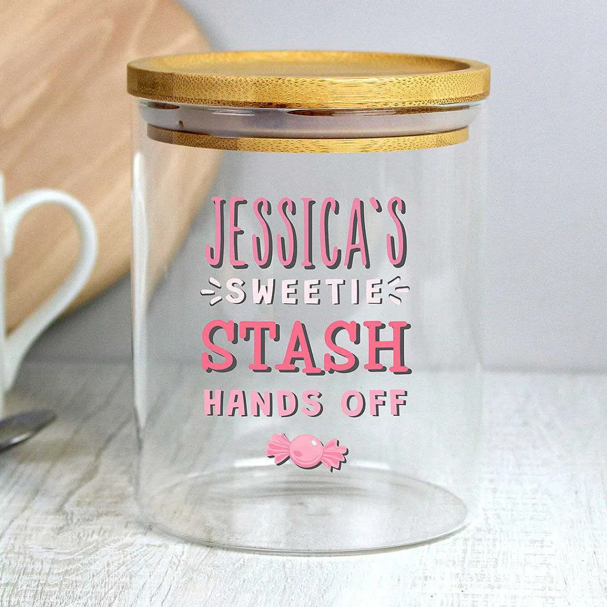 Personalised Sweetie Stash Jar>Temptation Gifts Sale