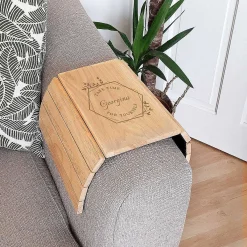 Personalised 'Take Time For Yourself' Wooden Sofa Tray>Temptation Gifts Hot