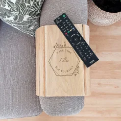 Personalised 'Take Time For Yourself' Wooden Sofa Tray><noscript><img width=