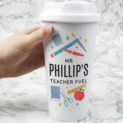 Personalised Teachers Insulated Eco Travel Cup>Temptation Gifts New