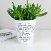 Personalised Thank You For Helping Me Grow Plant Pot>Temptation Gifts Best Sale
