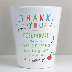 Personalised 'Thank You Teacher' Plant Pot><noscript><img width=
