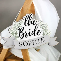 Personalised 'The Bride' Wooden Hanging Decoration>Temptation Gifts Cheap