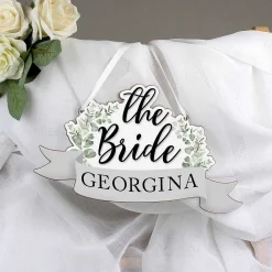 Personalised 'The Bride' Wooden Hanging Decoration></noscript>Temptation Gifts Cheap