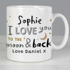 Personalised 'To The Moon And Back Mug'>Temptation Gifts Fashion