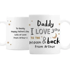 Personalised 'To The Moon And Back Mug'>Temptation Gifts Fashion