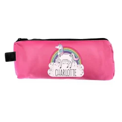 Personalised Unicorn Pink Pencil Case>Temptation Gifts Sale