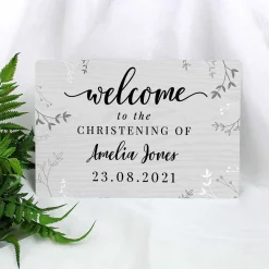 Personalised Welcome Metal Sign><noscript><img width=