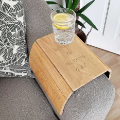 Personalised Wooden Sofa Tray><noscript><img width=