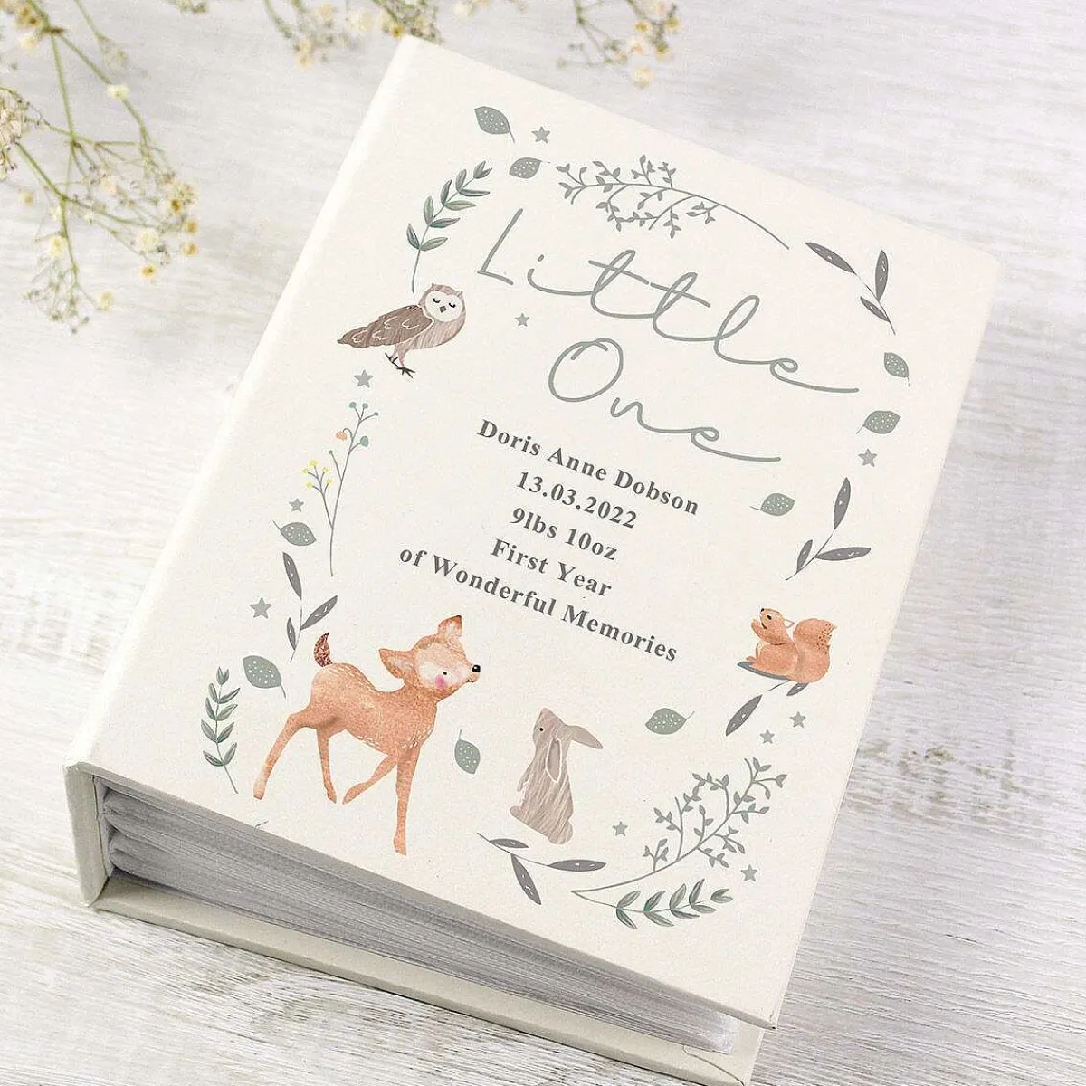 Personalised 'Woodland Animals' 6X4 Photo Album With Sleeves>Temptation Gifts Shop