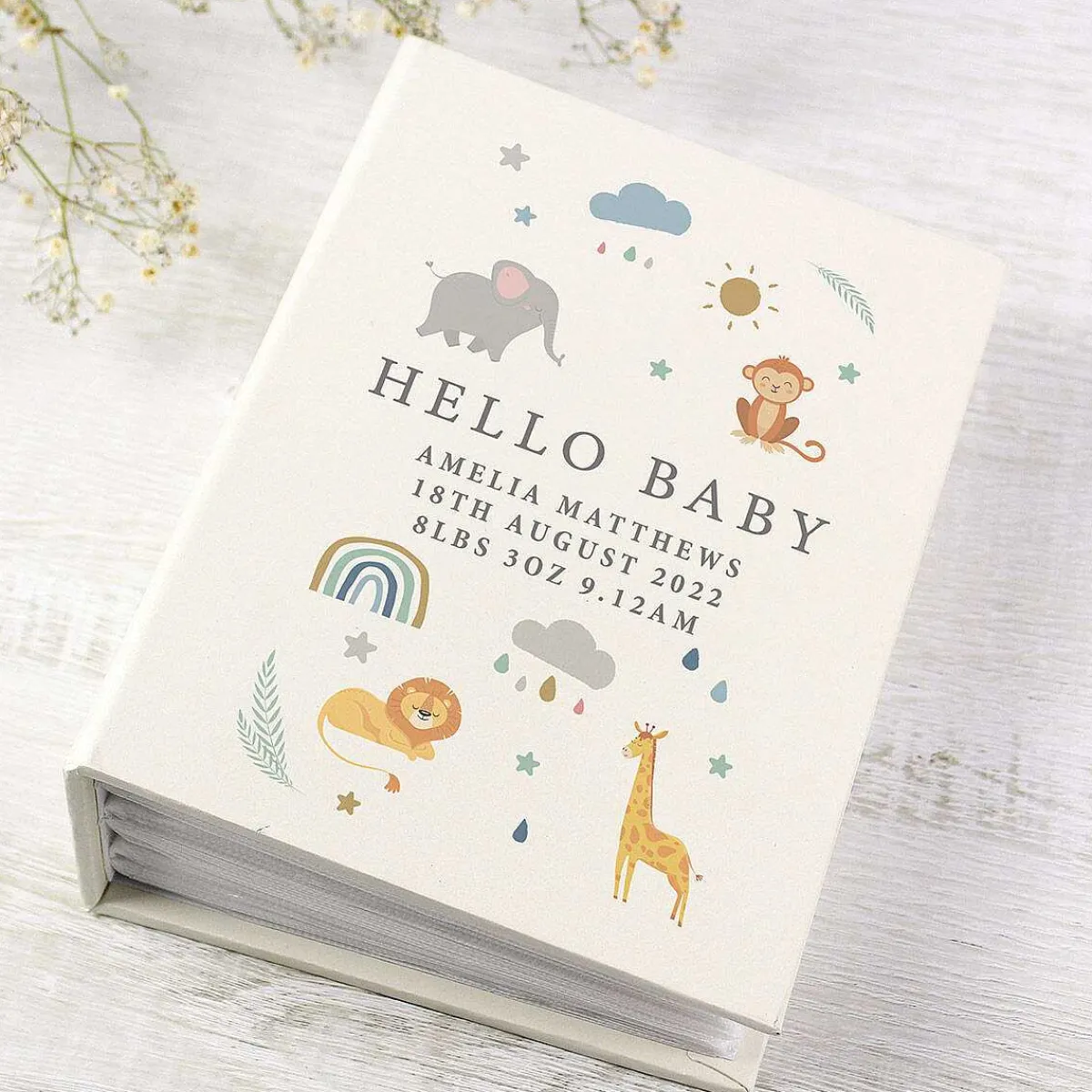 Personalised 'Zoo Animals' 6X4 Photo Album With Sleeves>Temptation Gifts Online