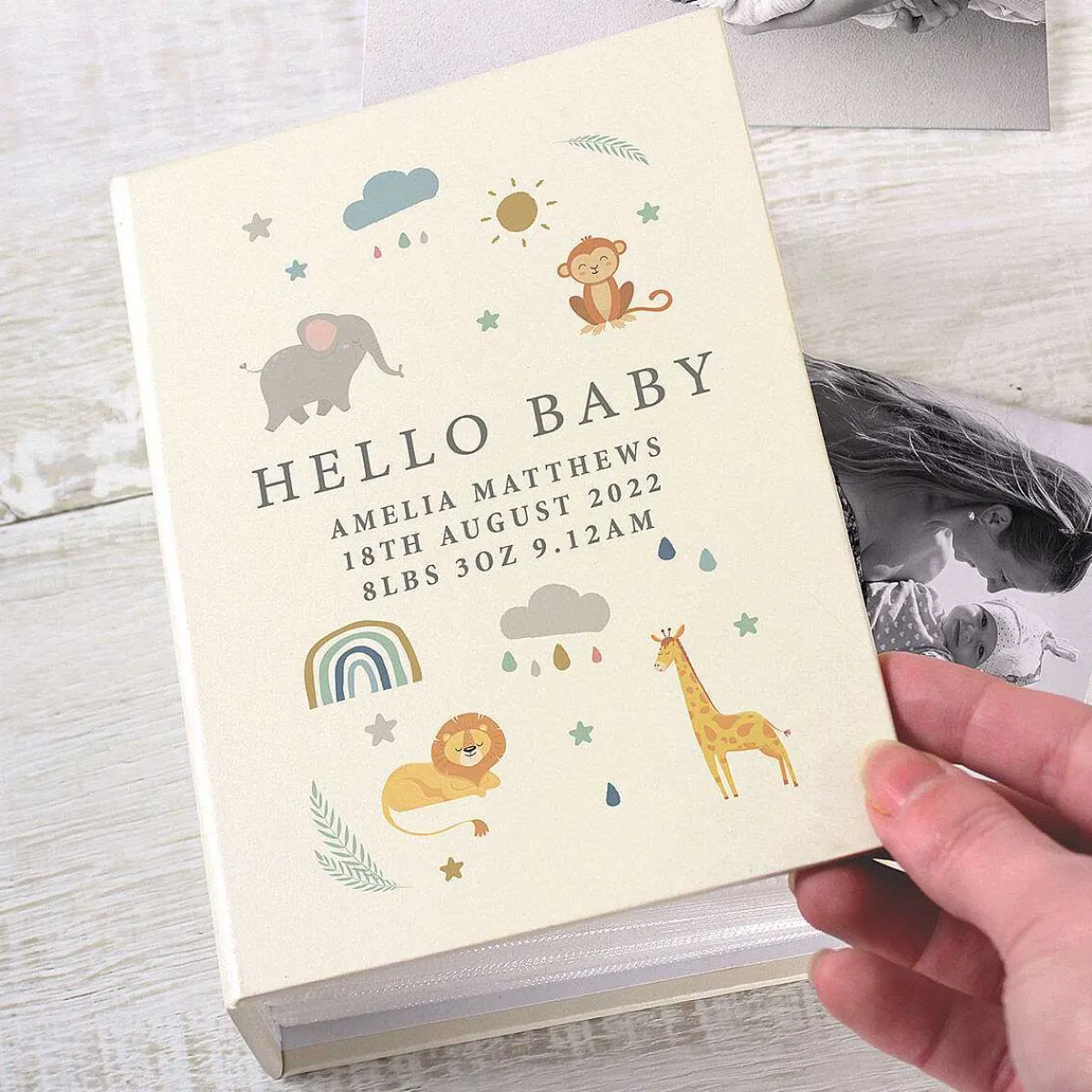 Personalised 'Zoo Animals' 6X4 Photo Album With Sleeves>Temptation Gifts Online