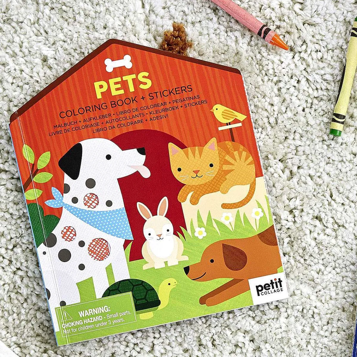 Colouring Book And Pet Stickers>Petit Collage Best