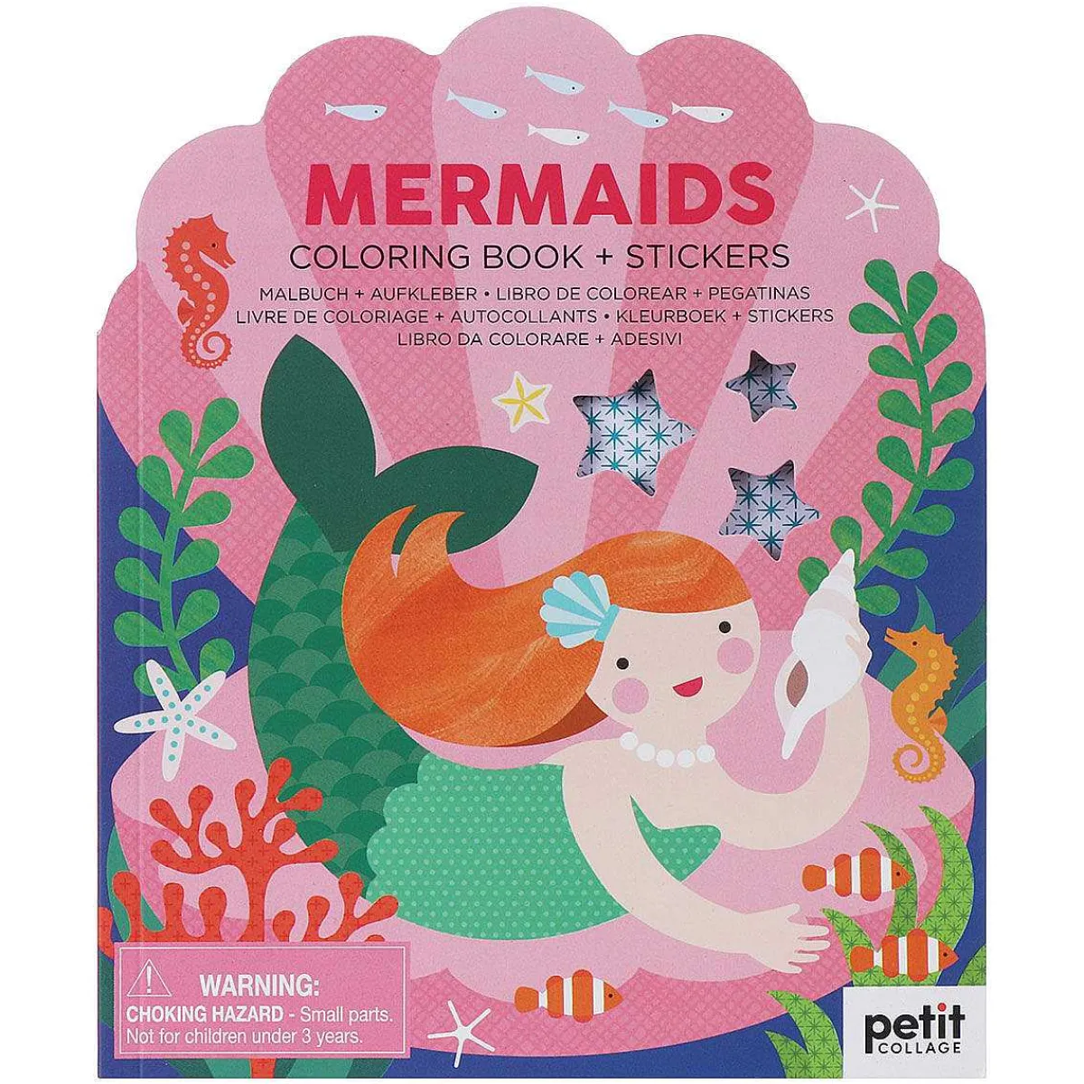 Colouring Book With Mermaid Stickers>Petit Collage Outlet