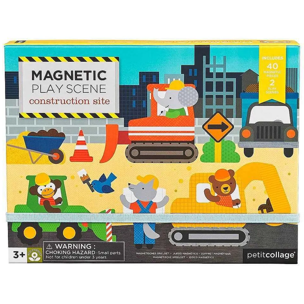 Magnetic Play Scene Construction Site>Petit Collage Online
