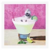 Chick In Cocktail Bath Greetings Card>Pigment Shop