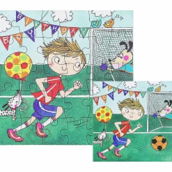 Football Birthday Boy Jigsaw Puzzle With Mini Birthday Card>Rachel Ellen Clearance