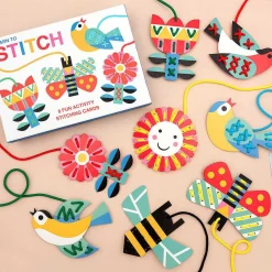 Cardboard Learn To Stitch Activity Set><noscript><img width=
