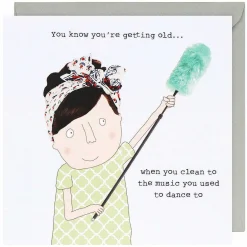 Clean To Music Greetings Card>Rosie Made A Thing Best Sale