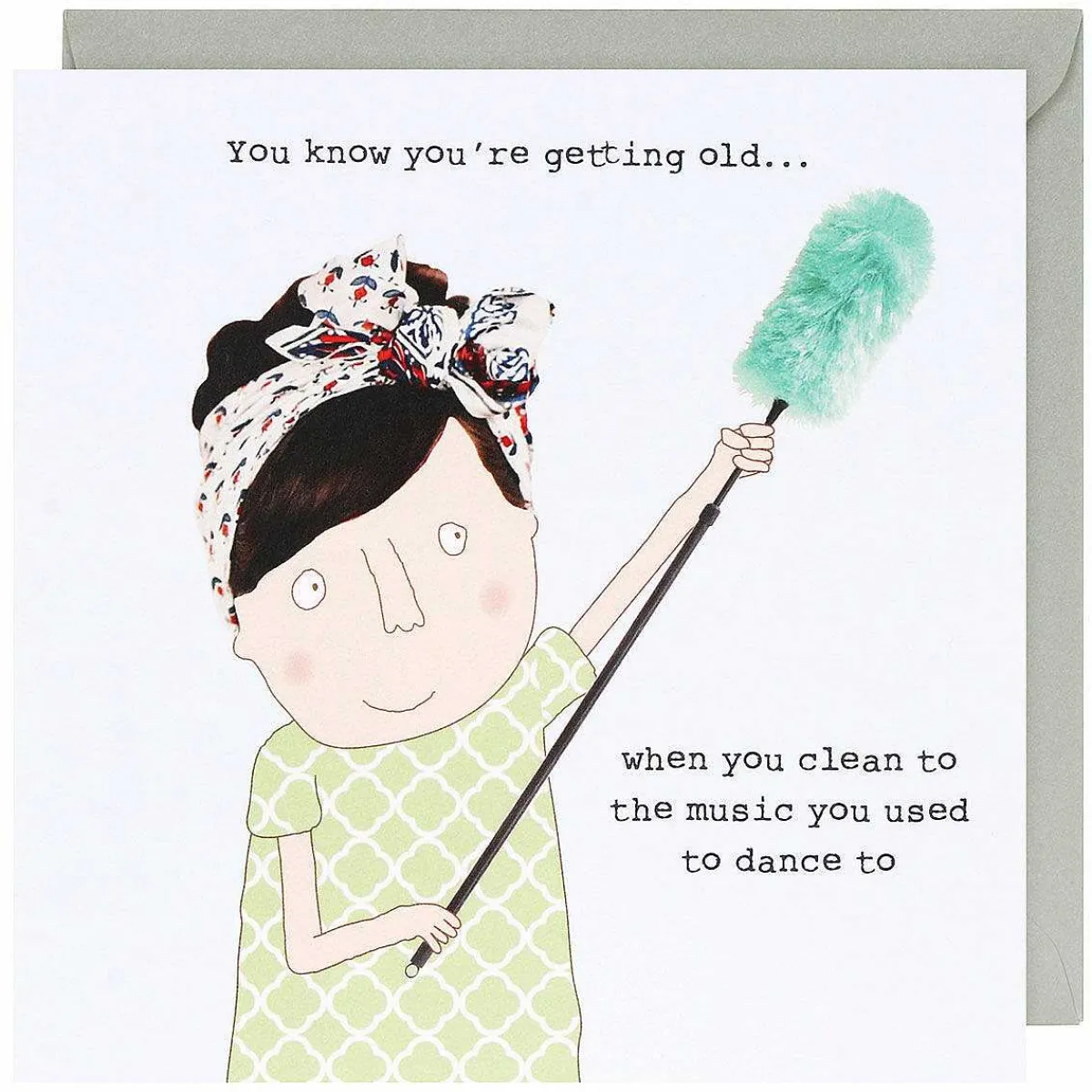 Clean To Music Greetings Card>Rosie Made A Thing Best Sale