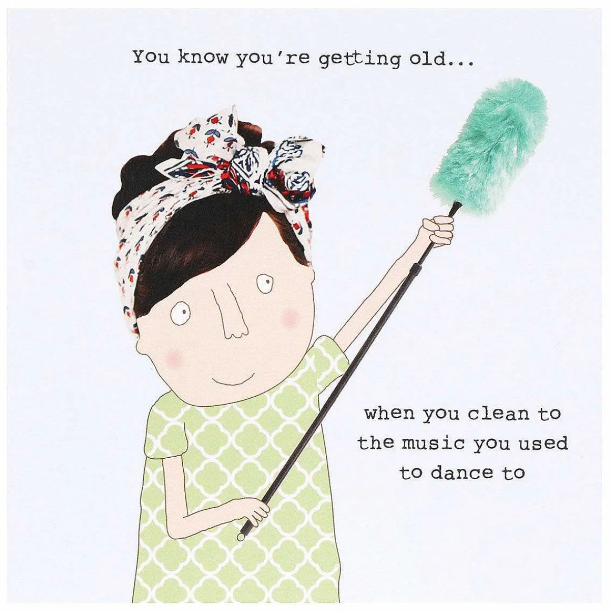 Clean To Music Greetings Card>Rosie Made A Thing Best Sale