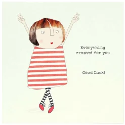 Everything Crossed Good Luck Card>Rosie Made A Thing Sale